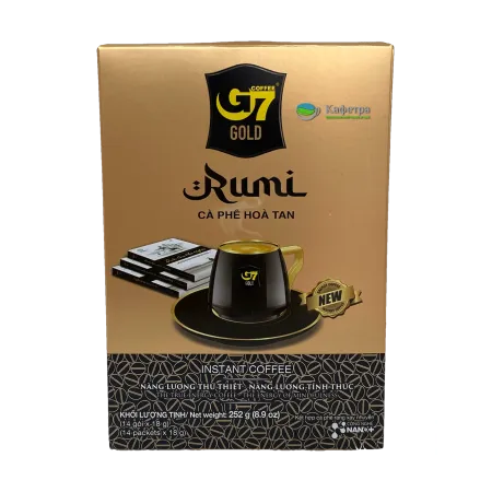 Вьетнамский растворимый кофе G7 Gold Rumi (14 шт по 18г) - 252г