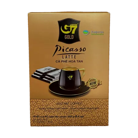 Вьетнамский растворимый кофе G7 Gold Picasso Latte (14 шт по 18г) - 252г