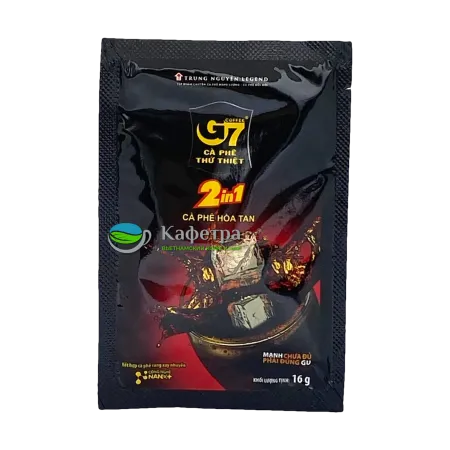 Вьетнамский растворимый кофе G7 2в1 (15 шт по 16г) - 240г