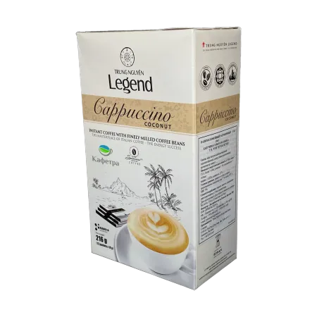 Вьетнамский растворимый кофе Trung Nguyn Legend Cappuccino Coconut (12шт по 18г) - 216г