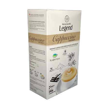 Вьетнамский растворимый кофе Trung Nguyn Legend Cappuccino Coconut (12шт по 18г) - 216г