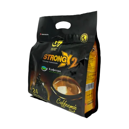 Вьетнамский растворимый кофе Trung Nguyen G7 Strong X2 3 в 1 в пакетах (24шт. по 25г) - 600г