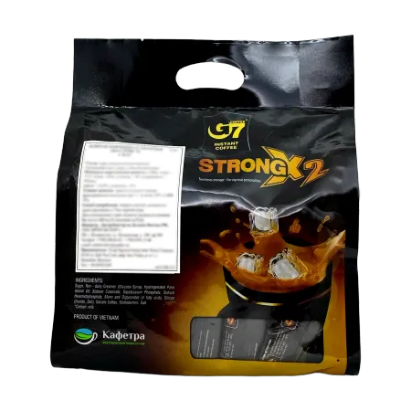 Вьетнамский растворимый кофе Trung Nguyen G7 Strong X2 3 в 1 в пакетах (24шт. по 25г) - 600г