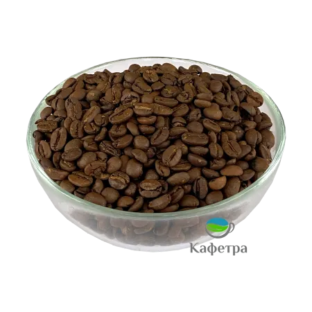 Кофе в зернах свежей обжарки Арабика Бразилия Можиана Full City Roast Кафетра - 500г