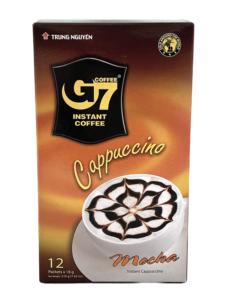 картинка Вьетнамский растворимый кофе G7 Cappuccino Mocha в интернет-магазине Кафетра